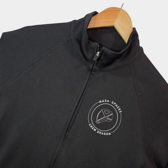 SpaceX NASA Crew Dragon 2019 Demo-1 Era Jacket M Black Full Zip Aerospace